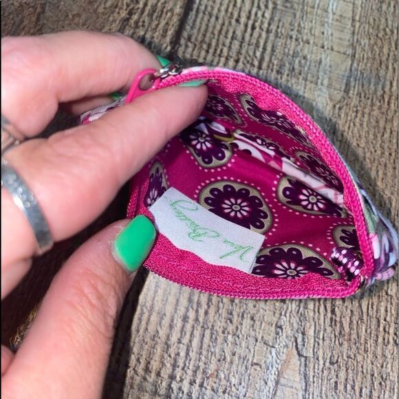 Vera Bradley Clip Zip ID Coin Change Purse Case - Picture 3 of 5